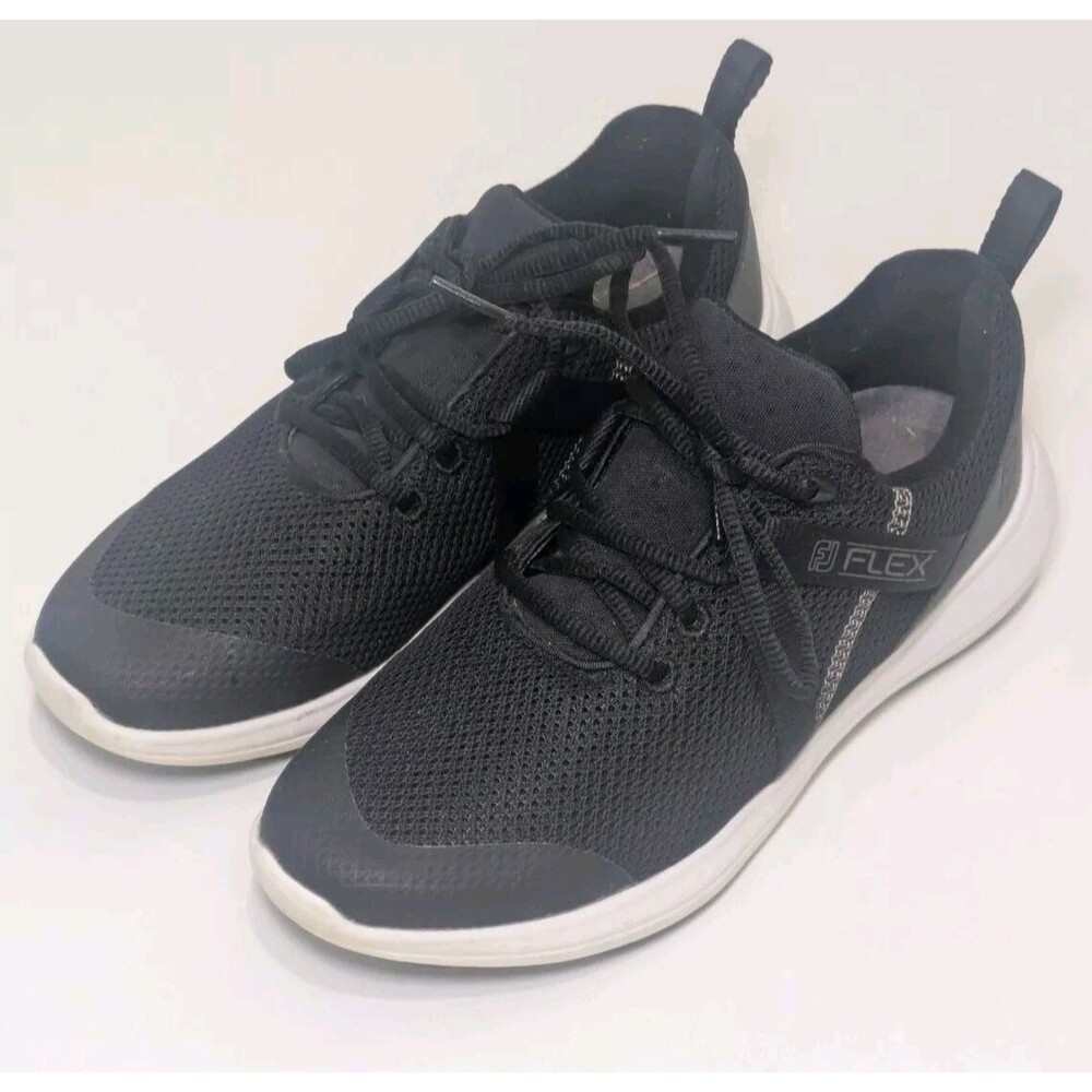 FootJoy Women's Flex Spikeless Golf Shoes Black/Charcoal - 7 M
